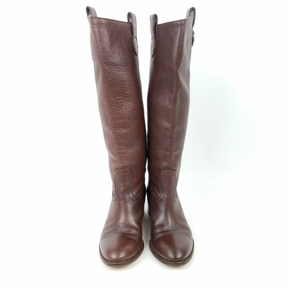 Gucci Brown Over the Knee Boots Sleek Leather Design - Picture 2 of 8